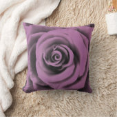 ビッグ芸術的ダークラベンダーバラ クッション (ブランケット)