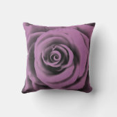 ビッグ芸術的ダークラベンダーバラ クッション (裏面)