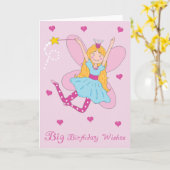 ビッグ誕生日がグリーティングカードを希望 カード (黄色い花)