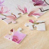 ビッグ誕生日ママピンクフローラ聖書文字 ジグソーパズル (側面)