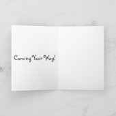 ビッグ赤いハートバレンタインカラフルラブ シーズンカード (内部)