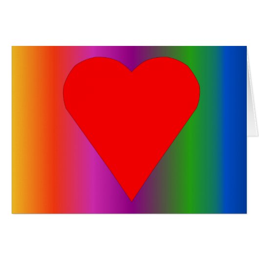 ビッグ赤いハート (正面横)