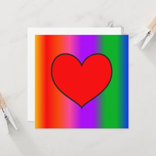 ビッグ赤いハート (正面/裏面インサイチュ)