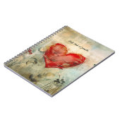 ビッグ赤いハート ノートブック (左側)