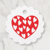 ビッグ赤いハート フェイバータグ (正面)