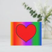 ビッグ赤いハート ポストカード (スタンド正面)