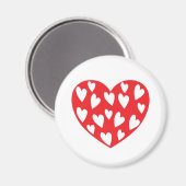 ビッグ赤いハート マグネット (正面/裏面)