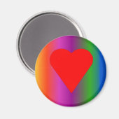 ビッグ赤いハート マグネット (正面/裏面)