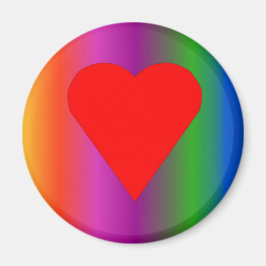 ビッグ赤いハート マグネット