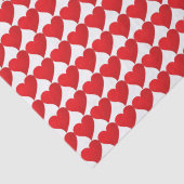 ビッグ赤いハート、愛、バレンタインデーの白い贈り物 薄葉紙 (詳細)