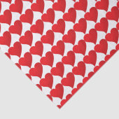 ビッグ赤いハート、愛、白バレンタインデーの贈り物 薄葉紙 (詳細)