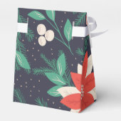 ビッグ赤と白クリスマスポインセチア フェイバーボックス (裏面サイド)