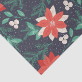 ビッグ赤と白クリスマスポインセチア 薄葉紙 (詳細)