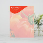 ビッグ赤トマトフパーソナライズされたィードラバー's レターヘッド (スタンド正面)