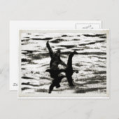 ビッグ足とベッシー湖のモンスターはため息をつく ポストカード (正面/裏面)