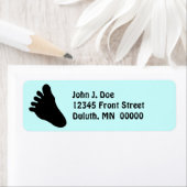 ビッグ足トラックシルエットおもしろいリター住所 シール (インサイチュ)