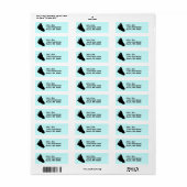 ビッグ足トラックシルエットおもしろいリター住所 シール (フルシート)