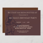 ビッグ足バースデーパーティーインビタティトン 招待状 (正面/裏面)
