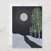 ビッグ足ビッグワンファースト誕生日 招待状 (裏面)