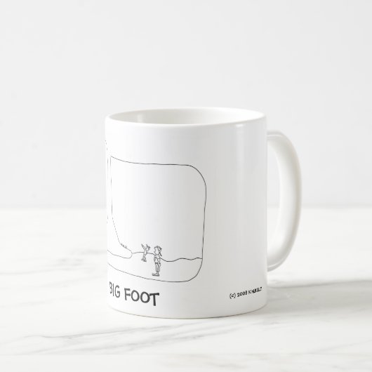 ビッグ足マグ コーヒーマグカップ (正面右)