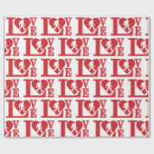 ビッグ足ラブ ラッピングペーパー (フラット)