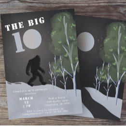 ビッグ足ワイルドアドベンチャー10誕生日 招待状