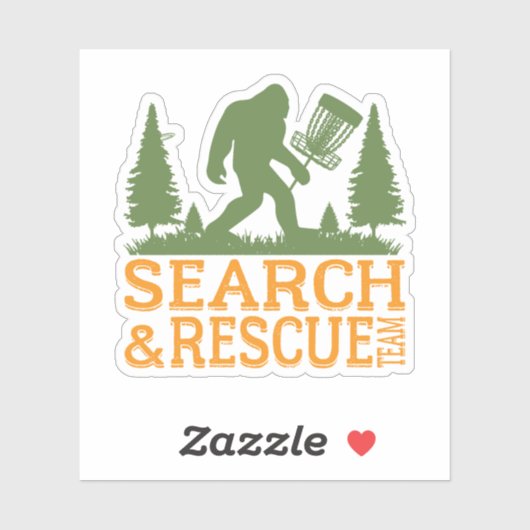 ビッグ足検索と救助ディスクゴルフ シール (シート)