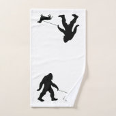 ビッグ足歩くの犬 バスタオルセット (ハンドタオル)