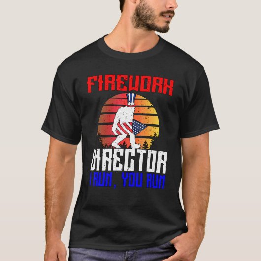 ビッグ足花火ディレクターTee Perfect 4Th Of 7月 Tシャツ (正面)