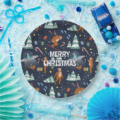 ビッグ足、エイリアン、トナカイのクリスマス ペーパープレート (パーティー)