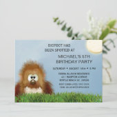 ビッグ足/サスカッチ誕生日パーティー 招待状 (スタンド正面)