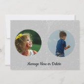 ビッグ足/サスカッチ2枚の誕生日パーティー 招待状 (裏面)