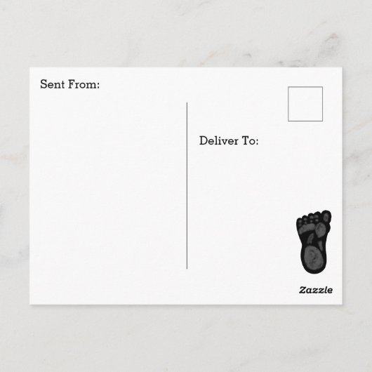 ビッグ足 ポストカード (裏面)