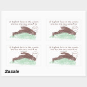 ビッグ足 長方形シール (シート)