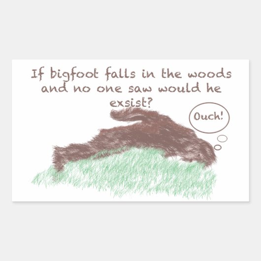 ビッグ足 長方形シール (正面)