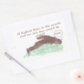 ビッグ足 長方形シール (封筒)