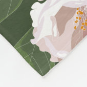 ビッグ開花カメリアチャームラージ フリースブランケット (角)