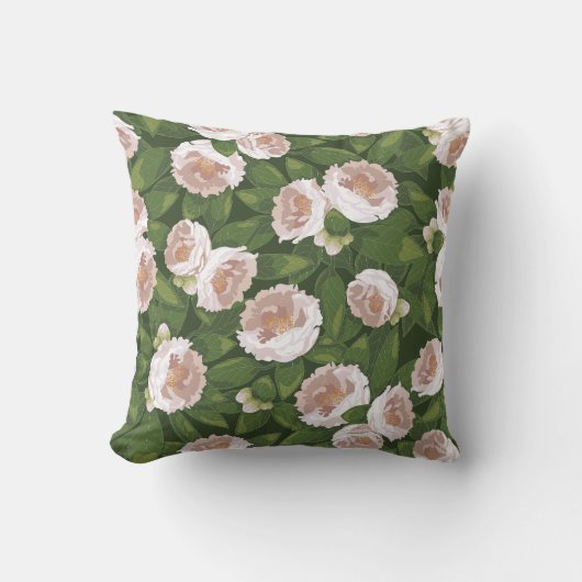 ビッグ開花カメリアチャーム クッション (正面)