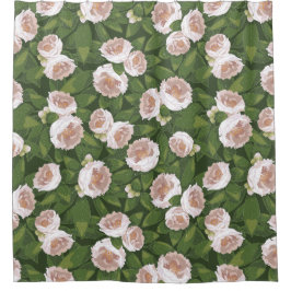 ビッグ開花カメリアチャーム シャワーカーテン