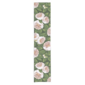 ビッグ開花カメリアチャーム ショートテーブルランナー (正面)