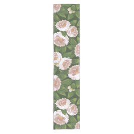 ビッグ開花カメリアチャーム ショートテーブルランナー