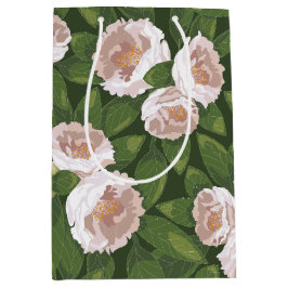 ビッグ開花カメリアチャーム ミディアムペーパーバッグ