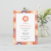 ビッグ開花16誕生日招待状(オレンジ) 招待状 (スタンド正面)