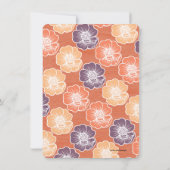 ビッグ開花16誕生日招待状(オレンジ) 招待状 (裏面)