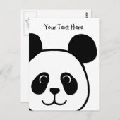ビッグ顔パンダ漫画 ポストカード (正面/裏面)
