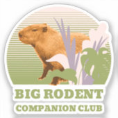 ビッグ齧歯類コンパニオンクラブキャピバラ シール (正面)