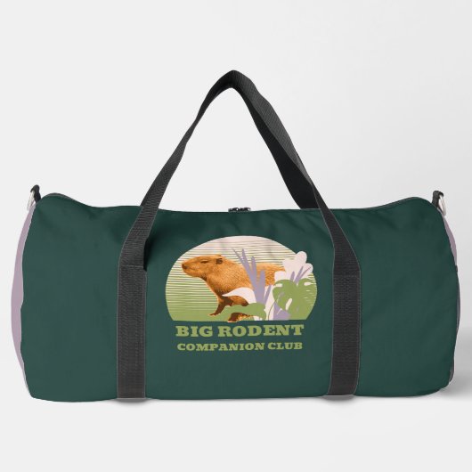 ビッグ齧歯類コンパニオンクラブキャピバラ ダッフルバッグ (正面)