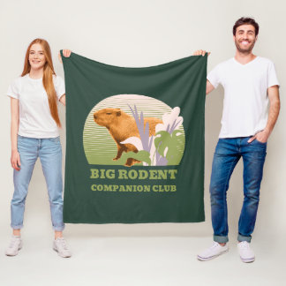 ビッグ齧歯類コンパニオンクラブキャピバラ フリースブランケット