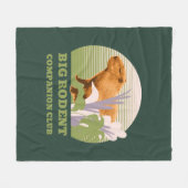 ビッグ齧歯類コンパニオンクラブキャピバラ フリースブランケット (正面(横))