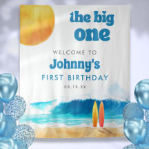ビッグ1歳の誕生日 サーフビーチ 写真背景